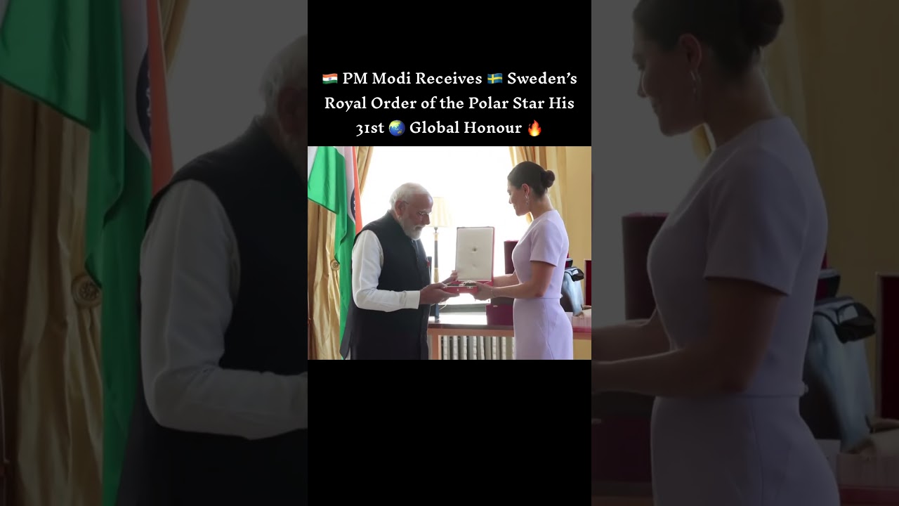 PM Modi Receives Sweden&rsquo;s Royal Order of the Polar Star | His 31st Global Honour | Gothenburg