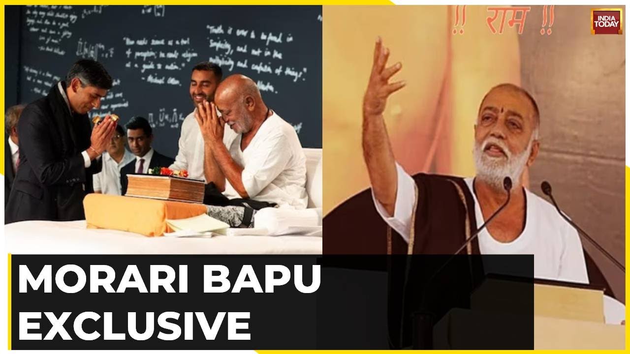 Watch: Spiritual Leader Morari Bapu Makes Big Claim On UK PM Rishi Sunak