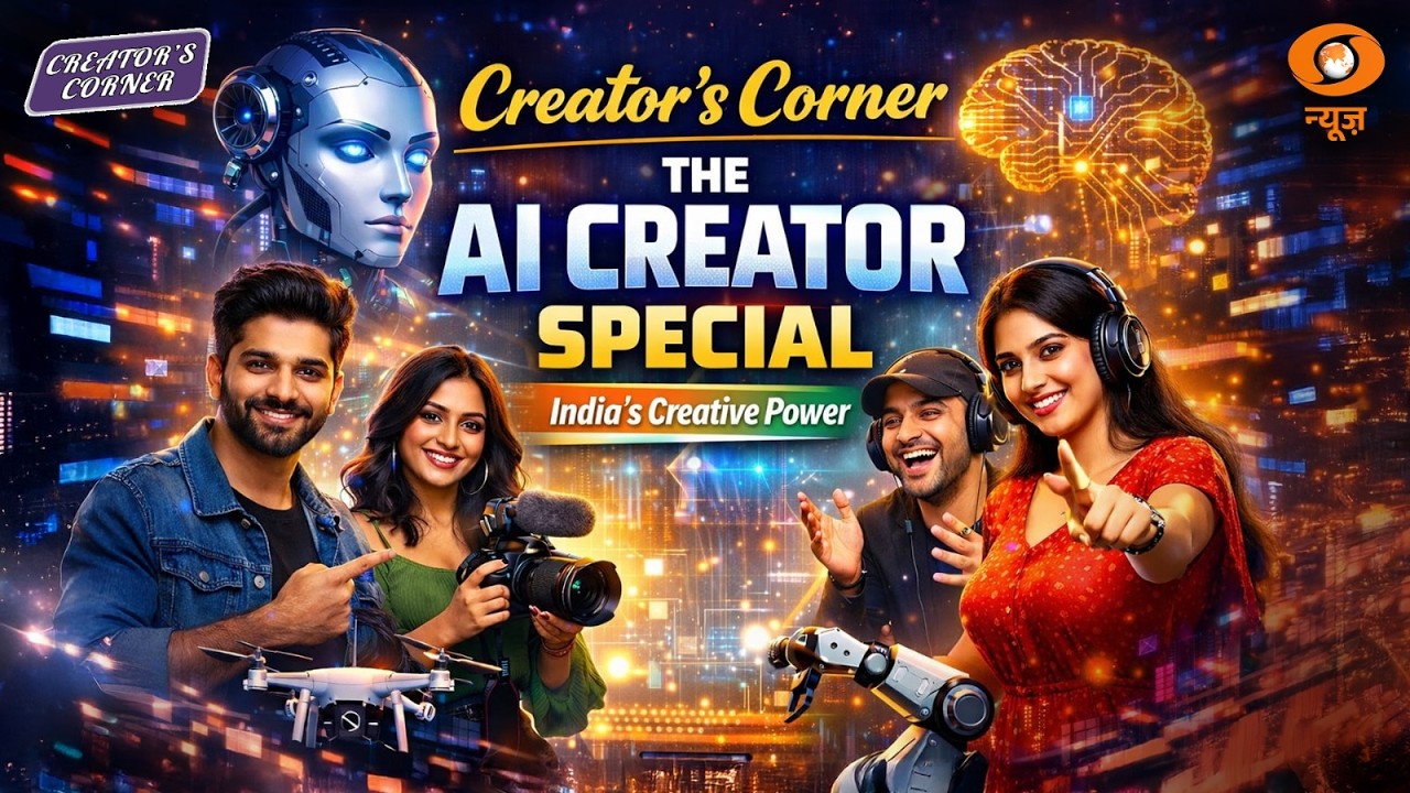 Creator's Corner LIVE: Can AI Change India? | India emerging as AI superpower? | DD News