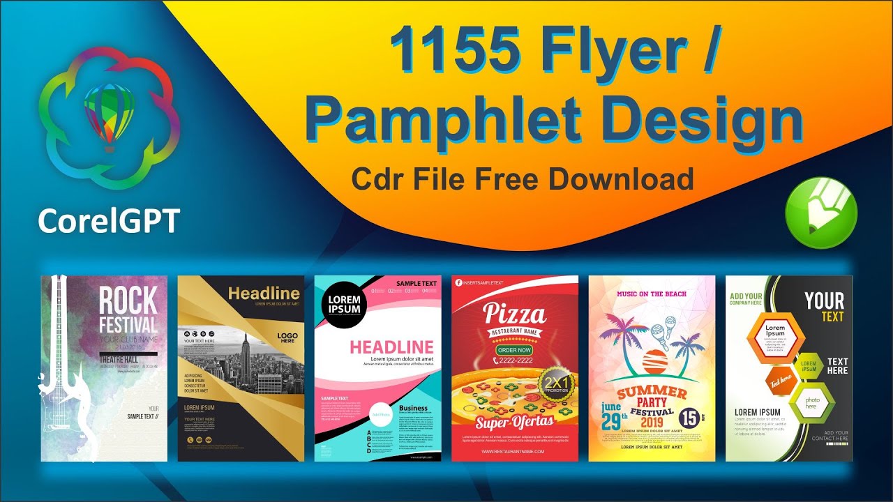 1155 Flyer design cdr file free download | Pamphlet cdr file free download