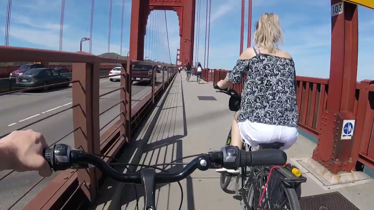 Crossing The Golden Gate Bridge in San Francisco
