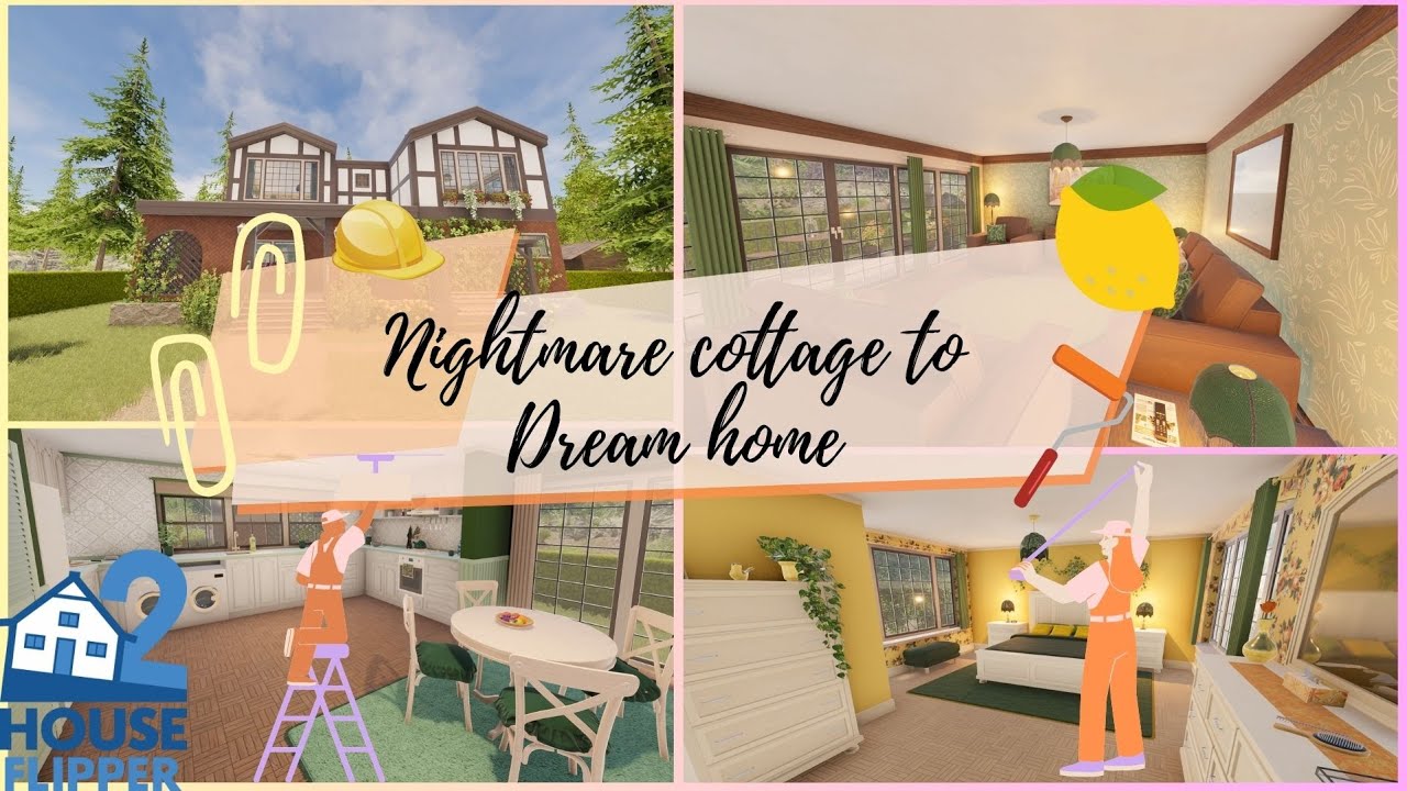 🏡 Nightmare Cottage to Dream Home/ House Flipper 2/ Custom Job/ No commentary really longplay