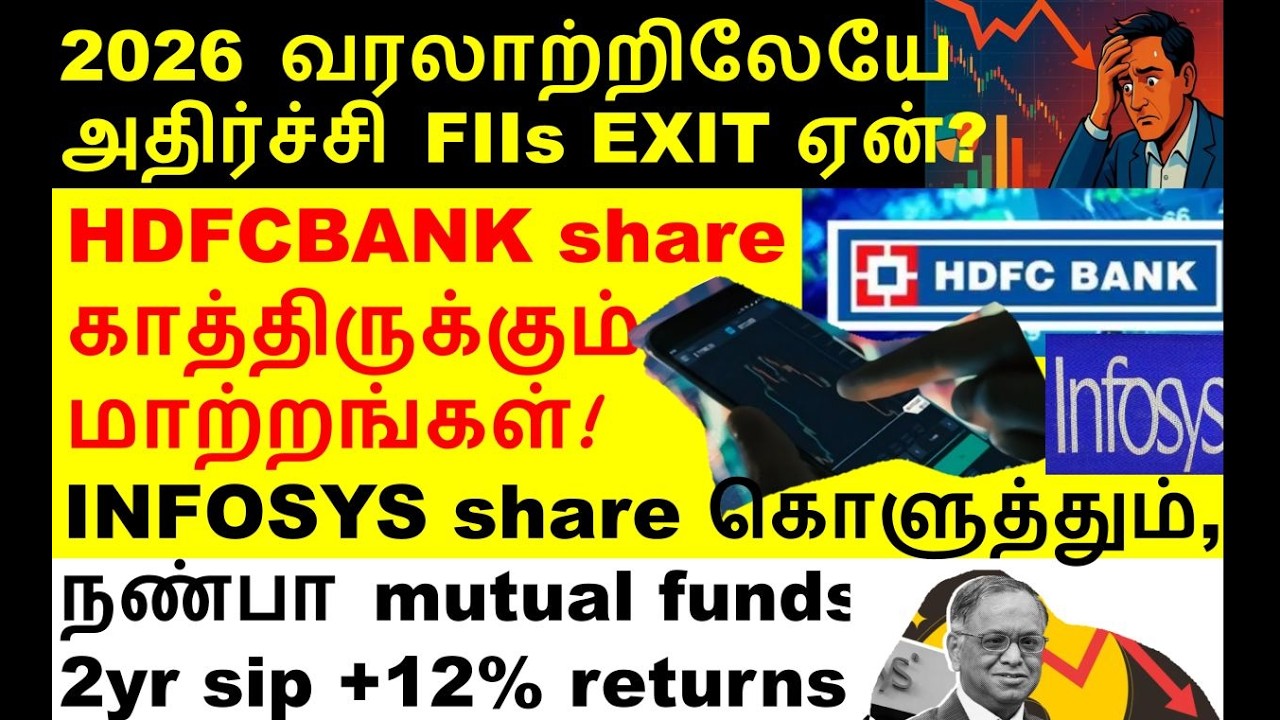 அதிர்ச்சி us FIIs data exit ஏன்? HDFCBANK share, INFOSYS share, HAL share, KPRMILL share, DLF share