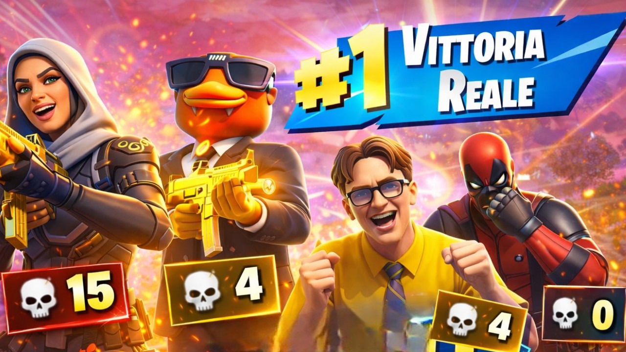 Io 15 kill… uno 0 😭 ma VINCIAMO lo stesso | Fortnite