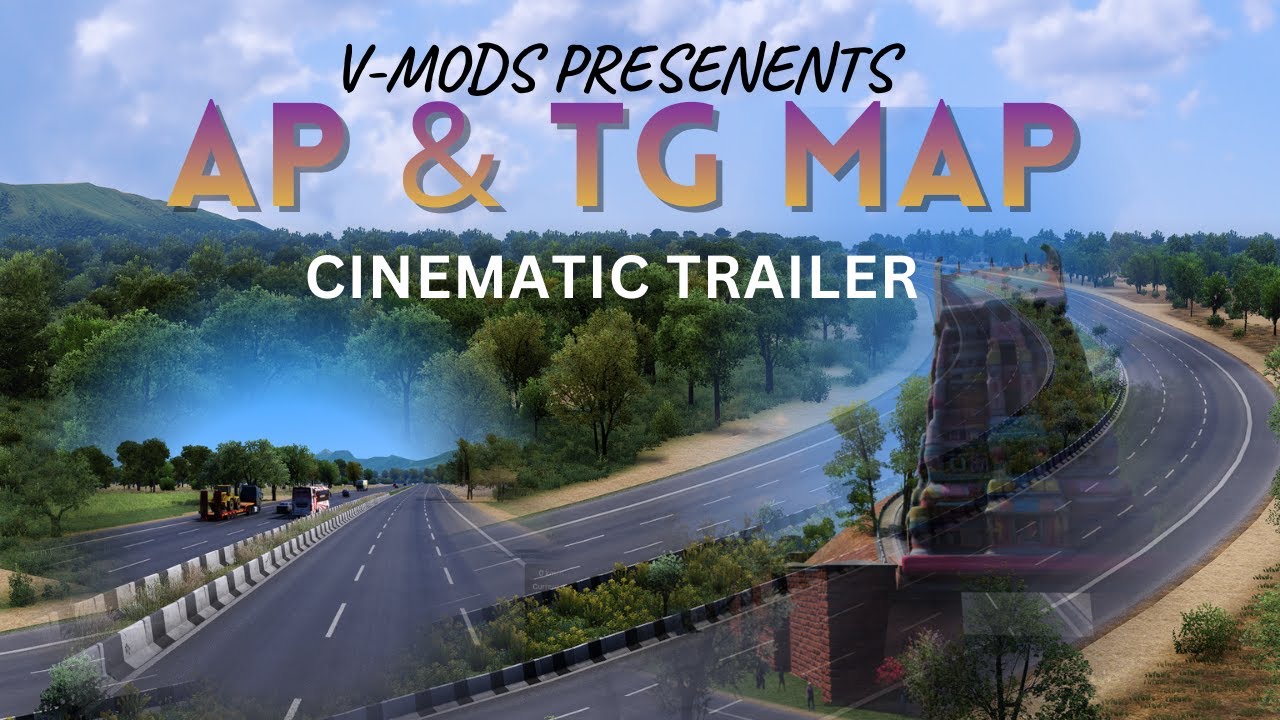 India’s Most Realistic Andhra–Telangana Map 🔥 | ETS2 Cinematic Trailer