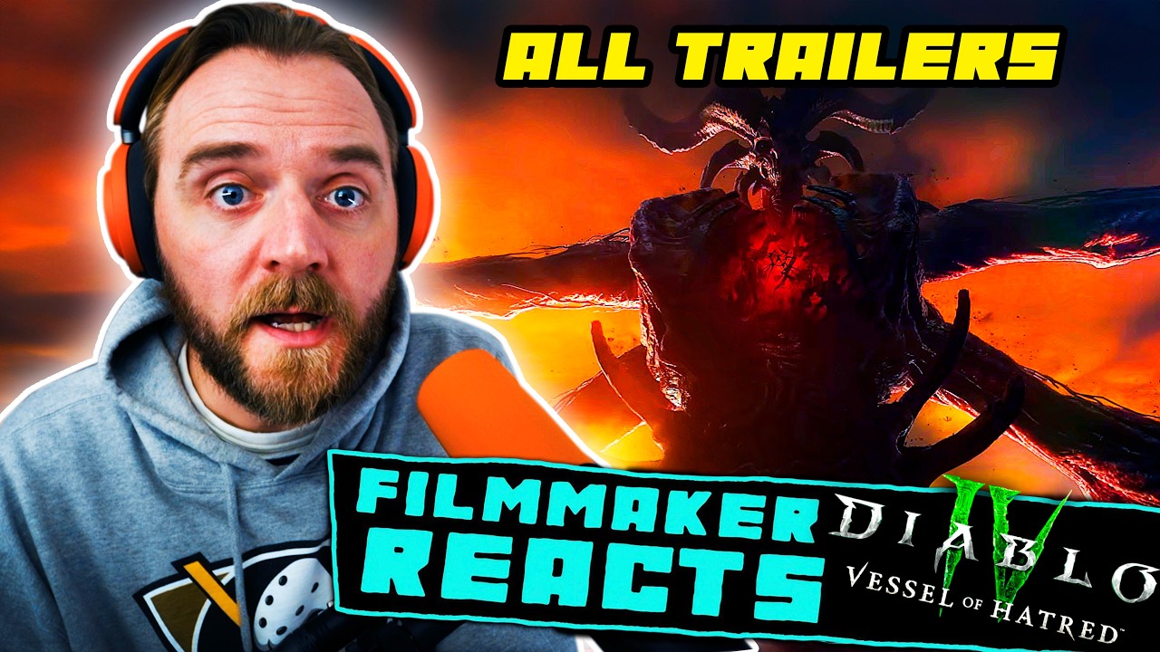 FILMMAKER REACTS: DIABLO 4 VESSEL OF HATRED | [ALL TRAILERS!!] | THIS IS HORROR!!