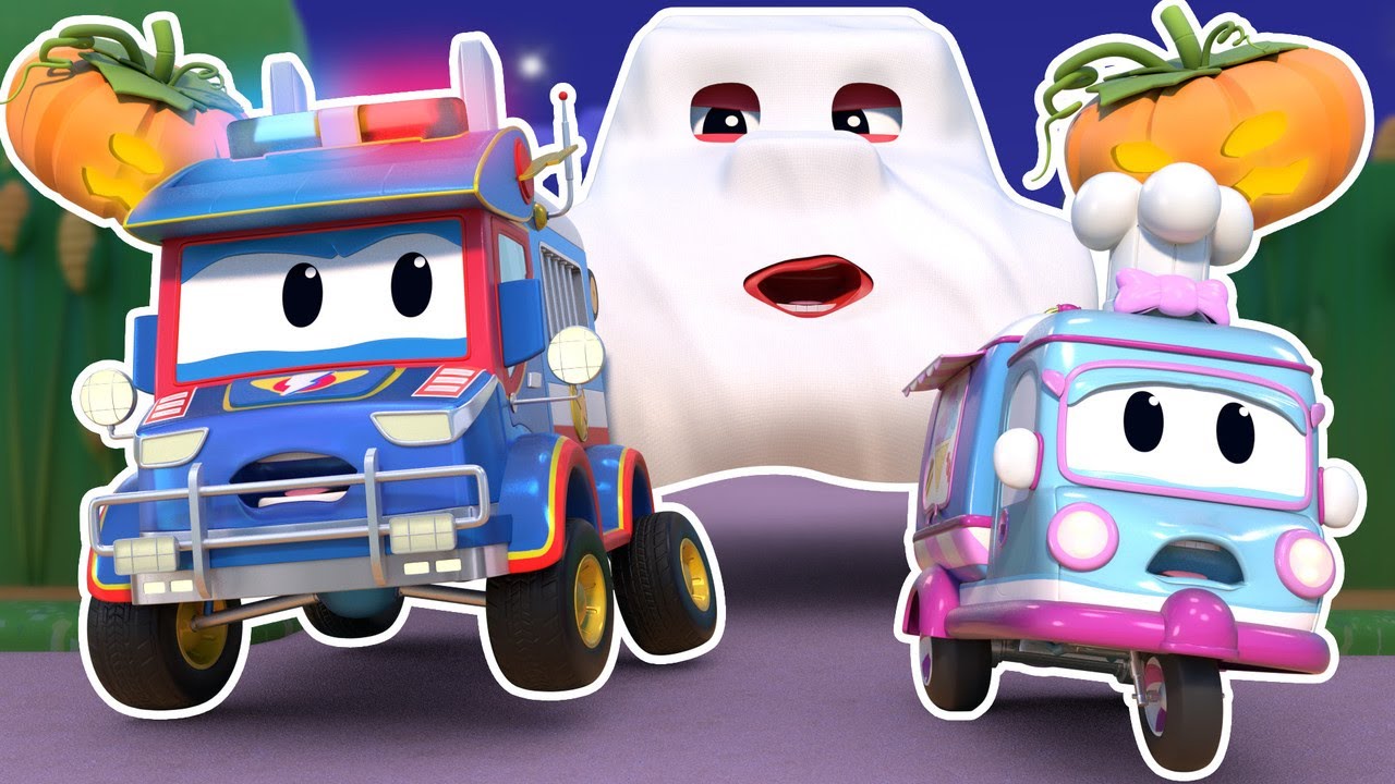 🎃HALLOWEEN💀 ontsnappen uit het ENGE SPOOKDOOLHOF | Spookachtige Videos voor Kinderen - Super Truck