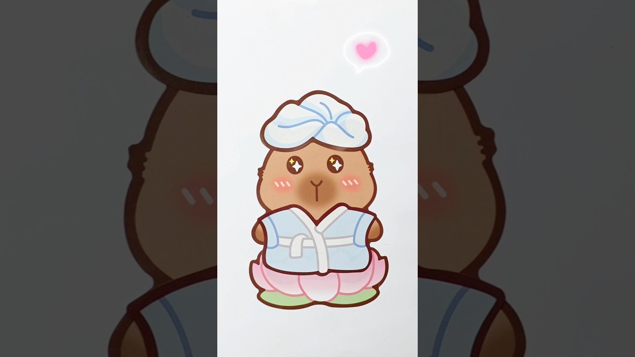 DIY Capybara Spa Stickers: Create Adorable Decals for Ultimate Relaxation! 🛁🦙