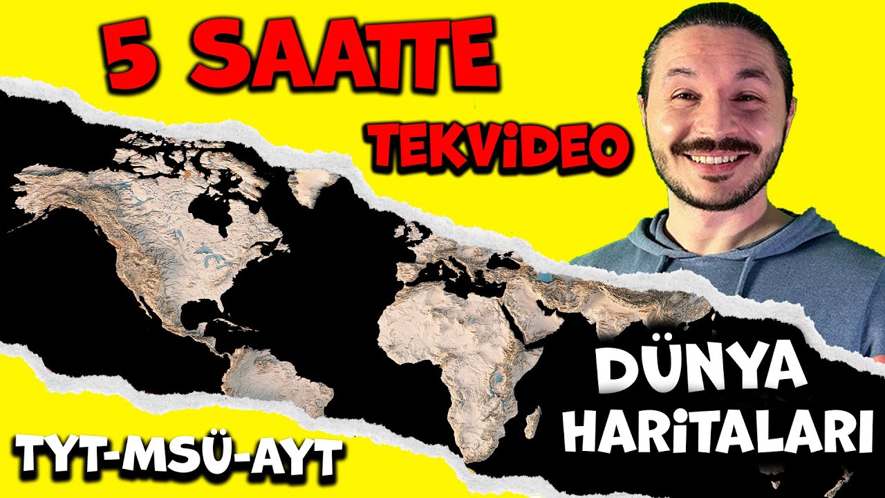 5 SAATTE TAMAMI- D&Uuml;NYA HARİTA BİLGİSİ &Ccedil;ALIŞMALARI ( Hafıza teknikleriyle 2023 ) #coğrafya #tyt #ms&uuml;