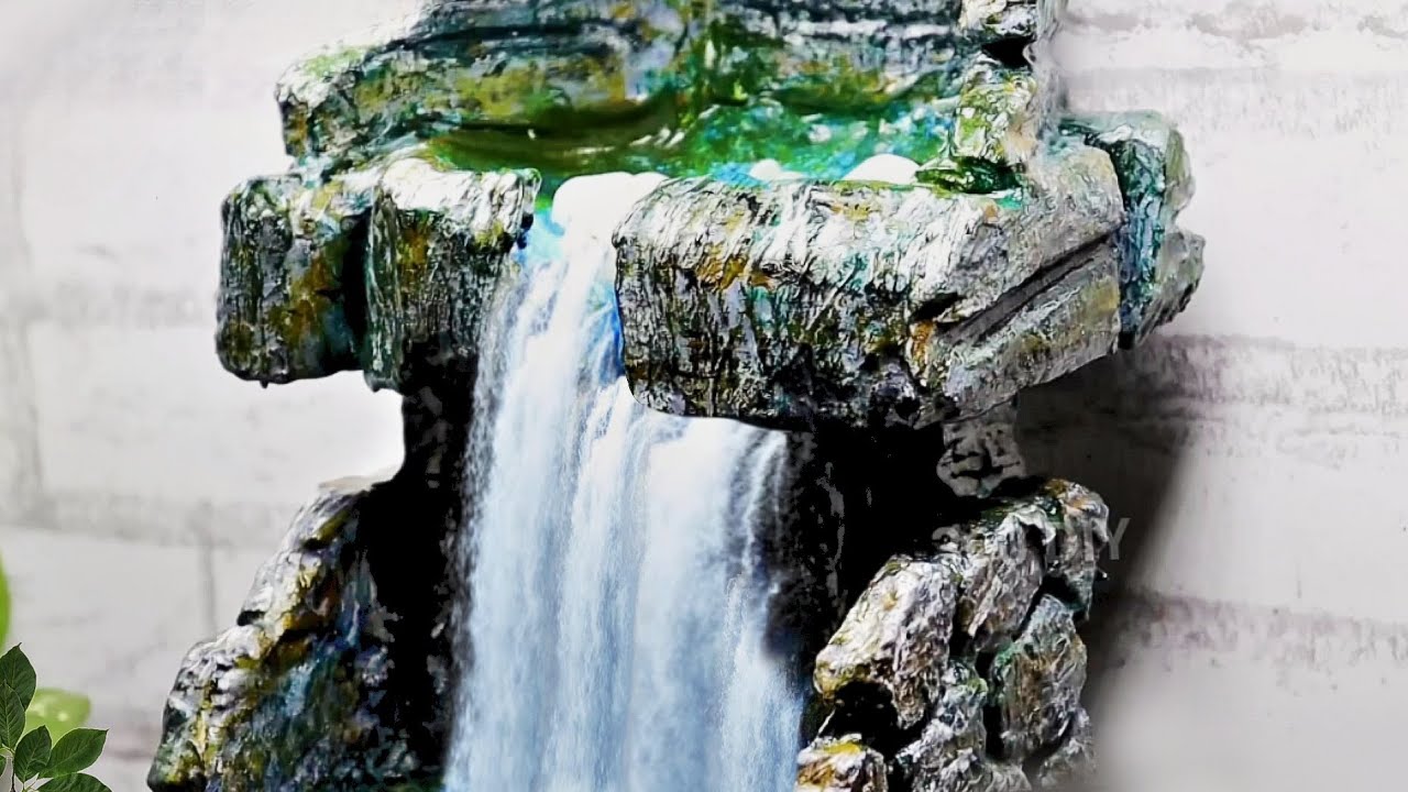 Amazing Indoor Tabletop Biggest Waterfall Fountain | How to Make Indoor Biggest Waterfall Fountains