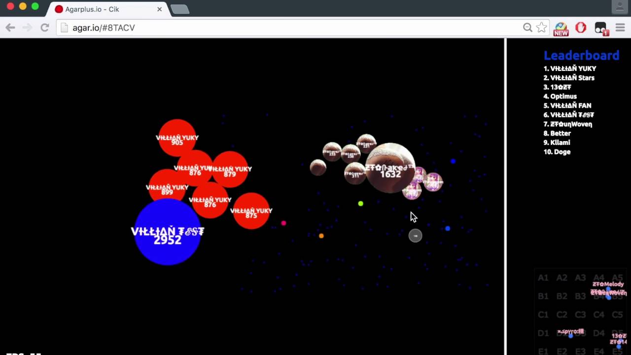 Agar.io ZT vs VILLIAN vs DW