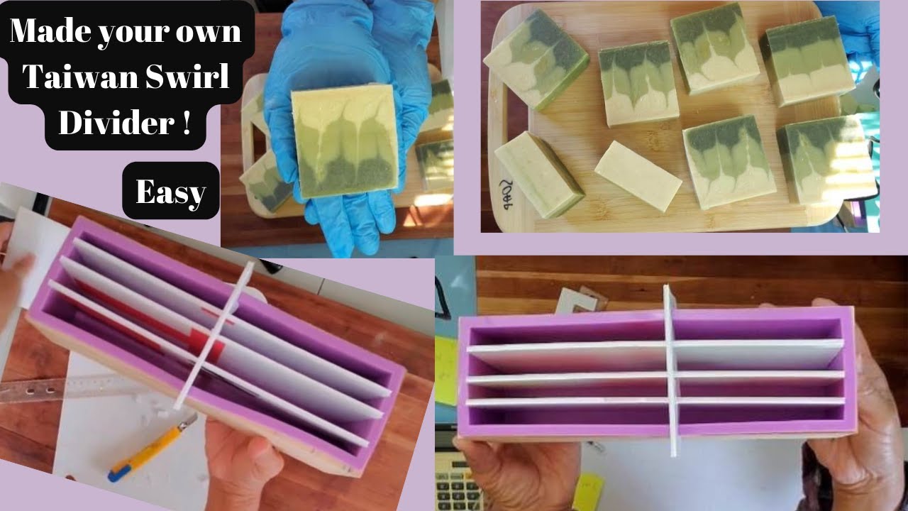 How to make your own Divider for Taiwan Swirl Soap Design. Create your own divider for soap molder.