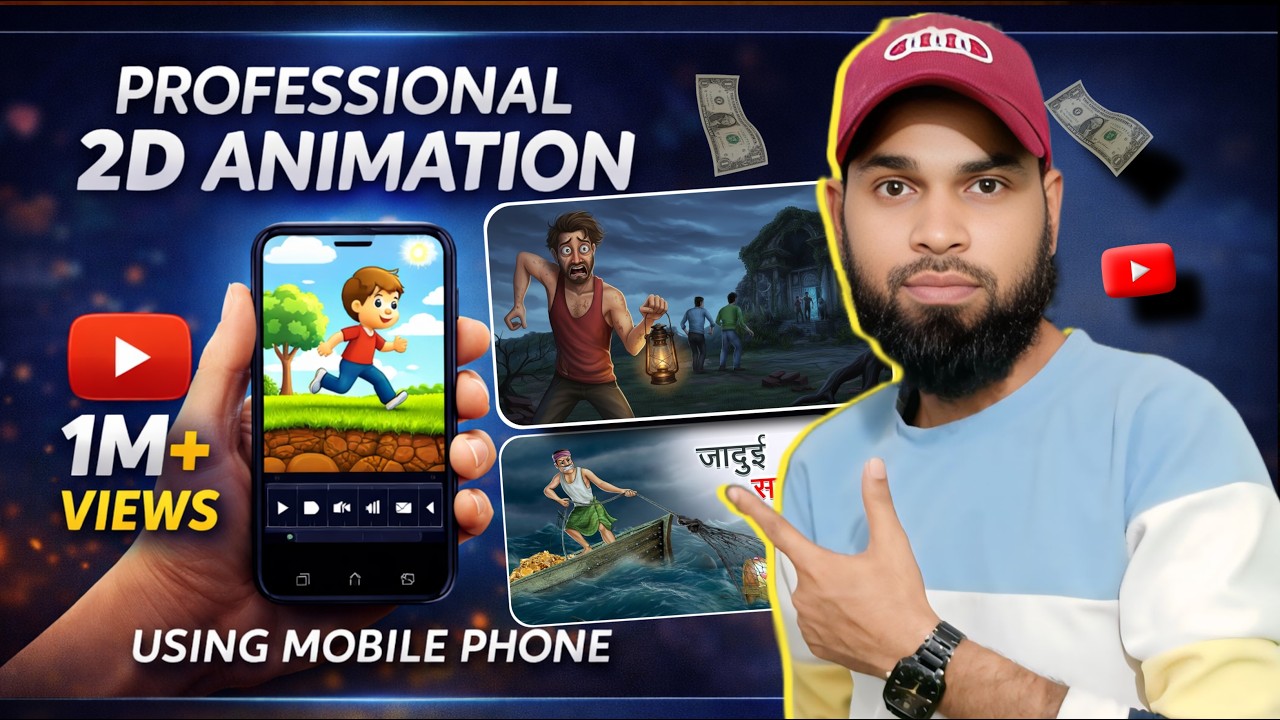 ✅ मोबाइल से Professional Animation कैसे बनाएं🔥 | 2D Animation Using Mobile Phone ||