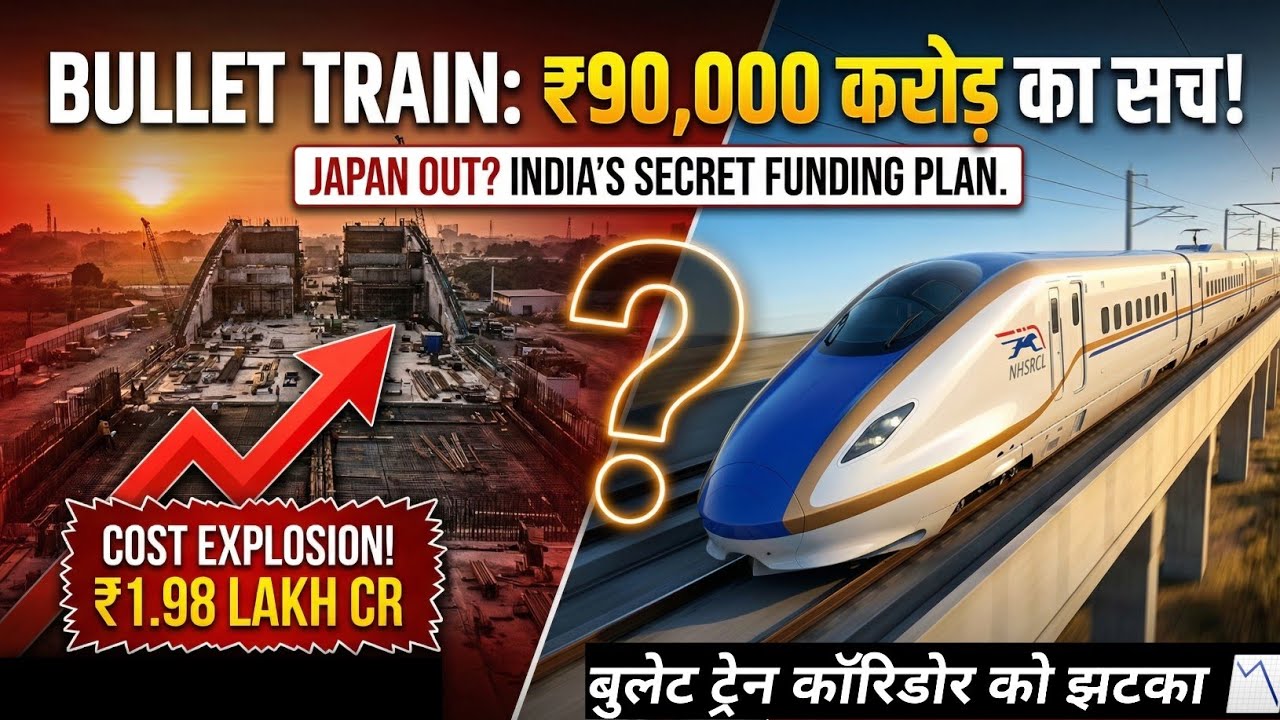India's Bullet Train Shock: Who Will Pay the ₹90,000 Cr Cost Overrun? @nhsrclindia 