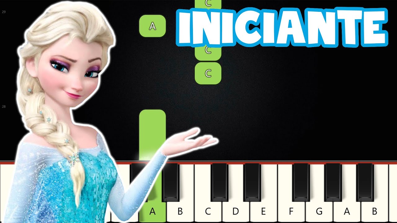 Livre Estou (Let It Go) - Frozen | Piano e Teclado Iniciante | Nível Fácil | Tutorial