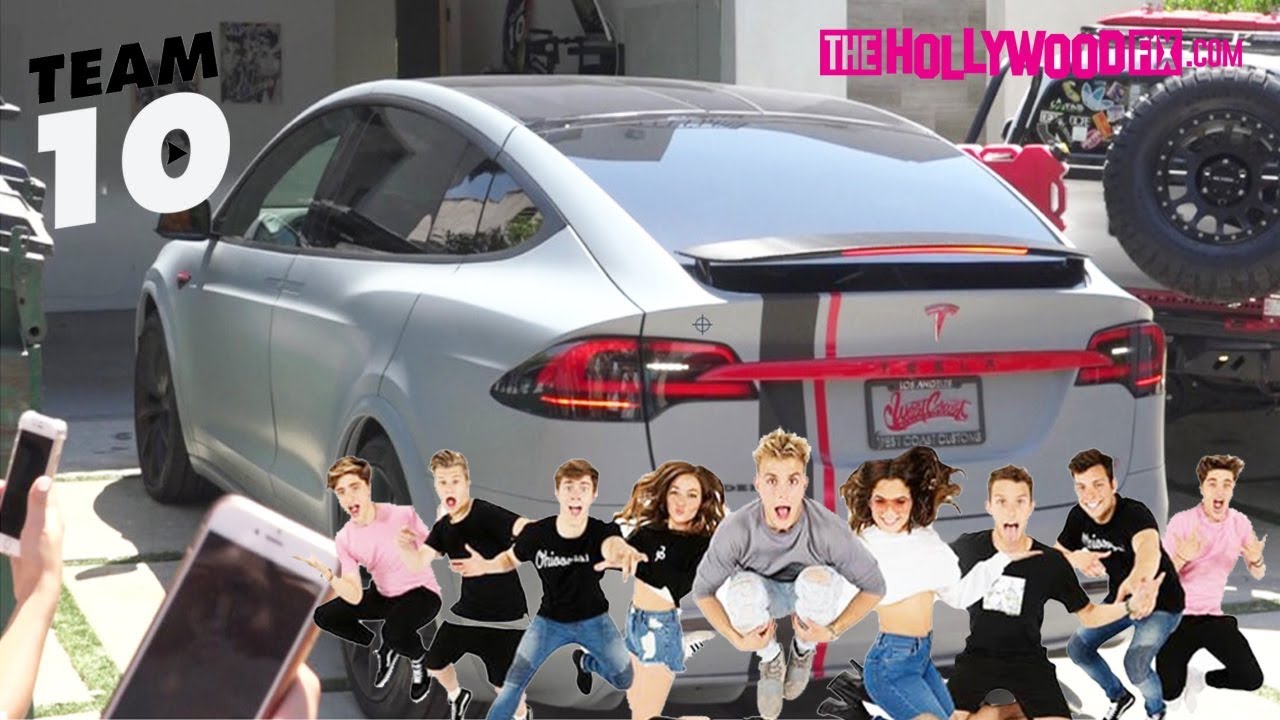 Jake Paul Washes His Bloodshark Tesla While Chance Sutton, Erika Costell & Uncle Kade Vlog 8.4.17