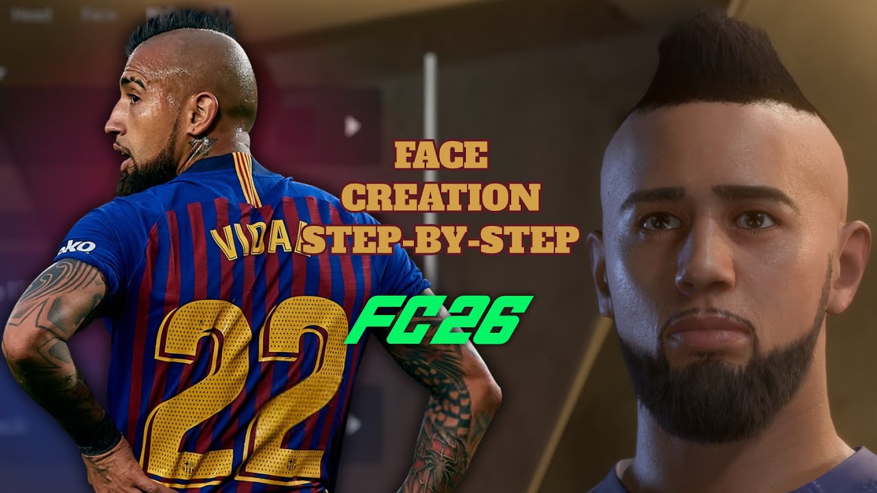 How to create ARTURO VIDAL in EA FC 26 - TUTORIAL Face Creation
