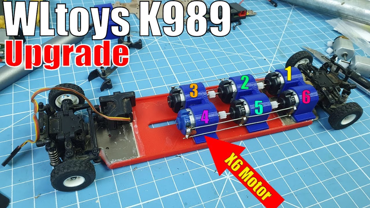 Độ Xe Điều Khiển Wltoys K989 Với 6 Động Cơ Thường Sẽ Thế Nào?