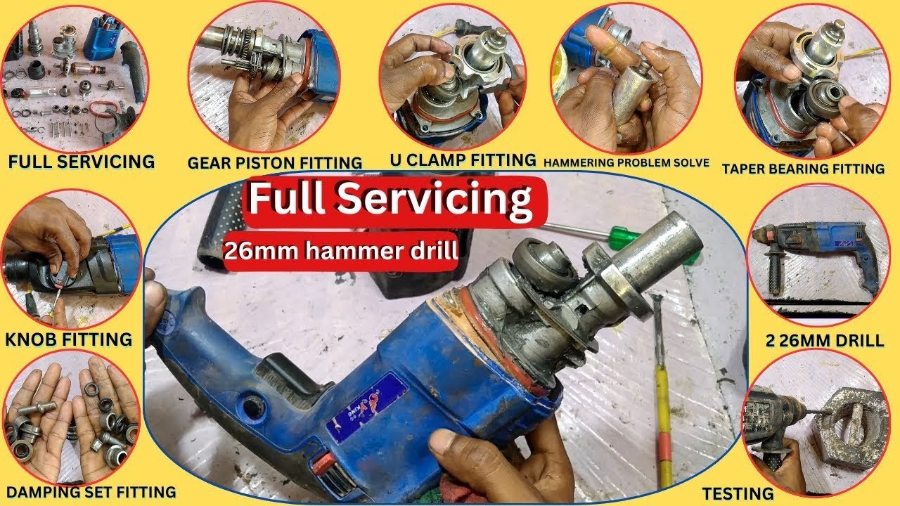 2 26mm hammer drill repair || how to repair 26mm hammer drill