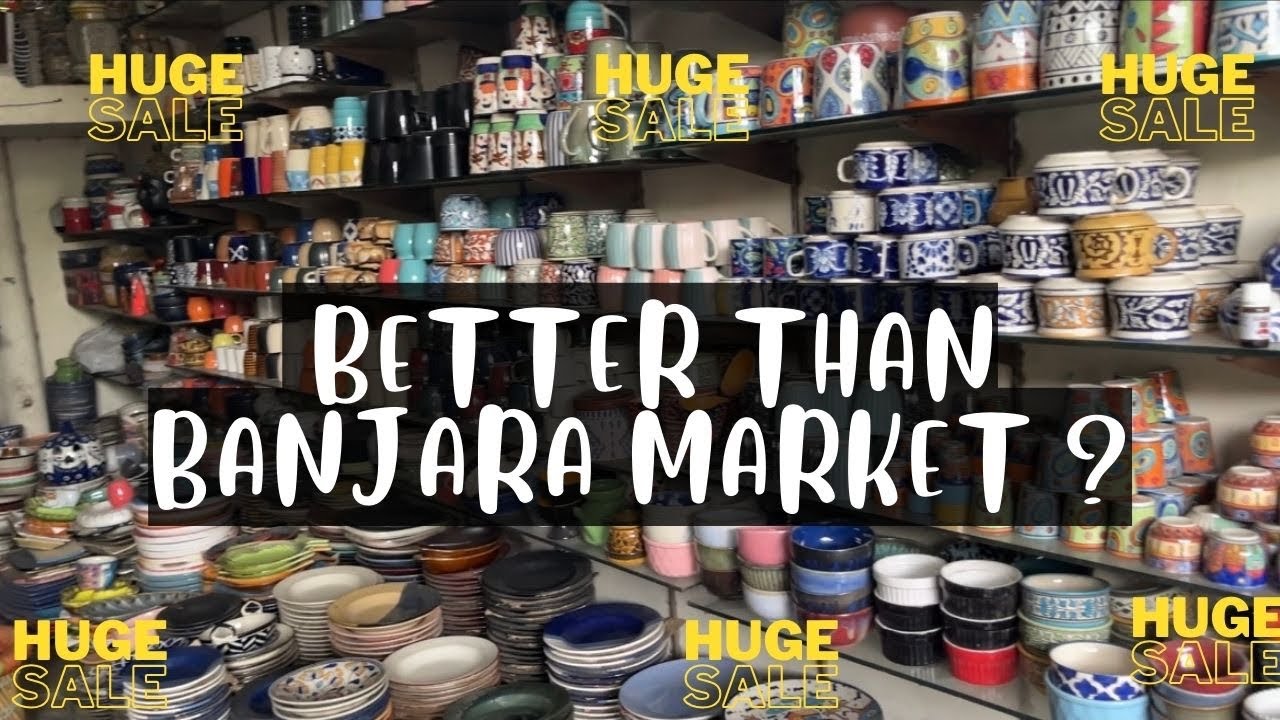Is it really better than BANJARA MARKET ? | Hauz Rani Market, Delhi | Best Ceramic Market In Delhi