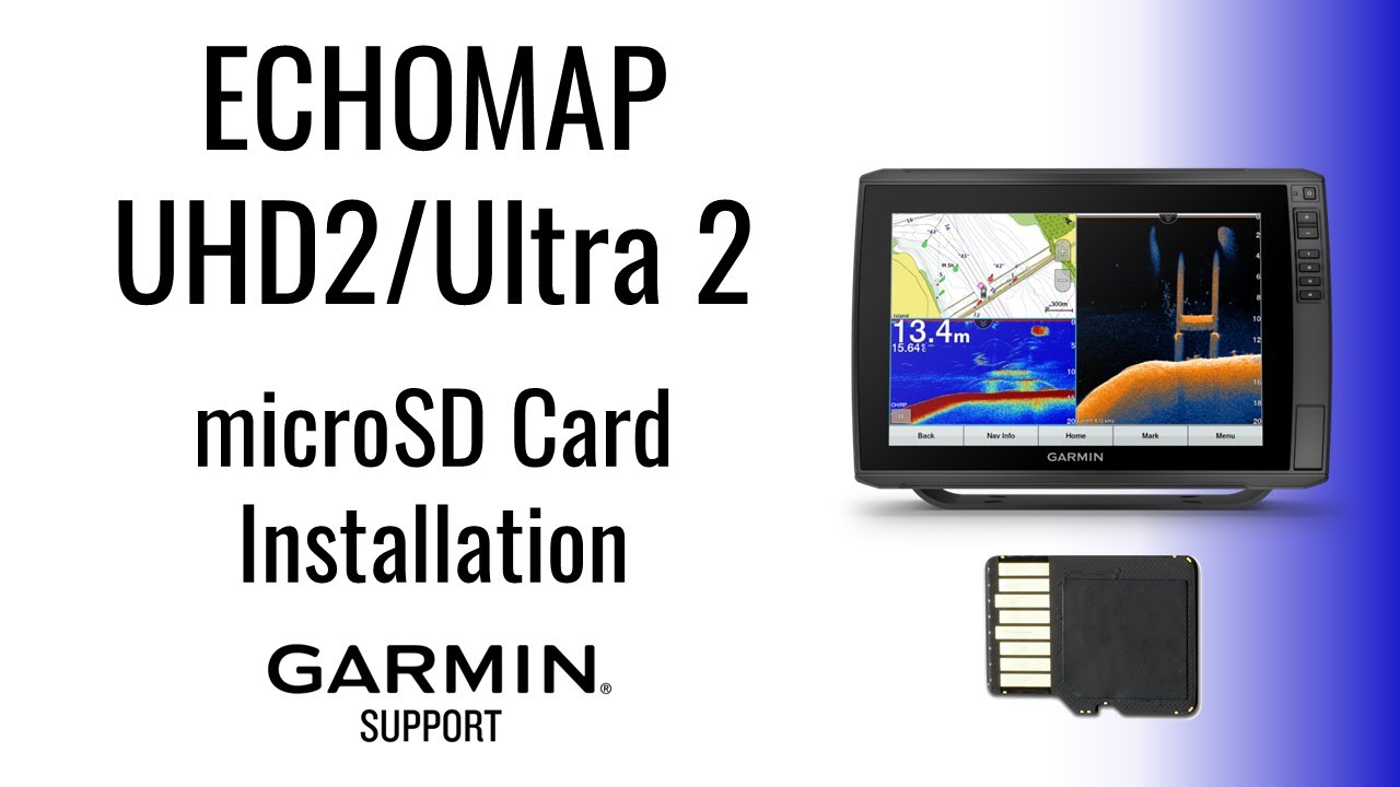 Серия ECHOMAP UHD2/Ultra 2 | Установка карты microSD™ | Поддержка Garmin