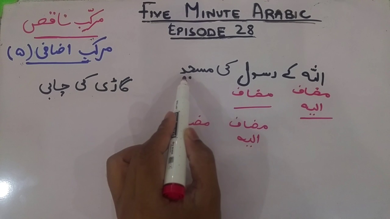 Easy Arabic Grammar Ep. 28 (Five Minute Arabic)