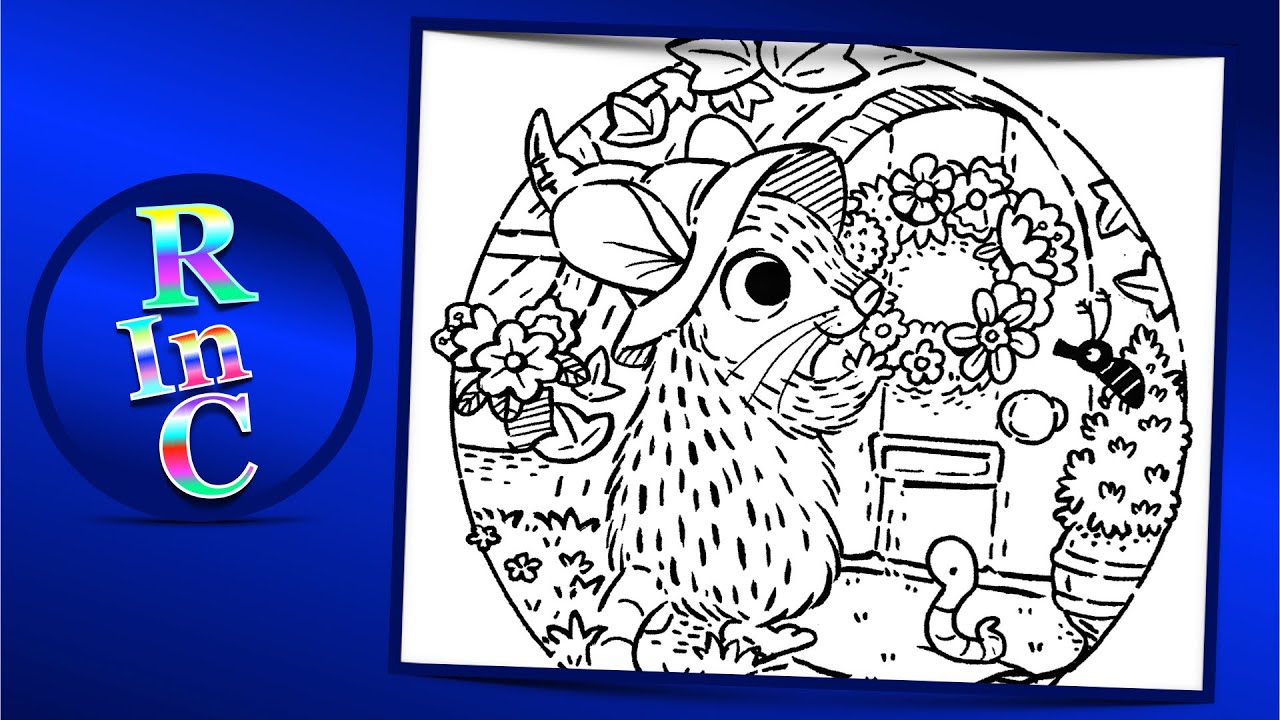 Coloring Video | MatchStick Mouse Coloring Book By Morgan O’Brien |  Reelax In Color