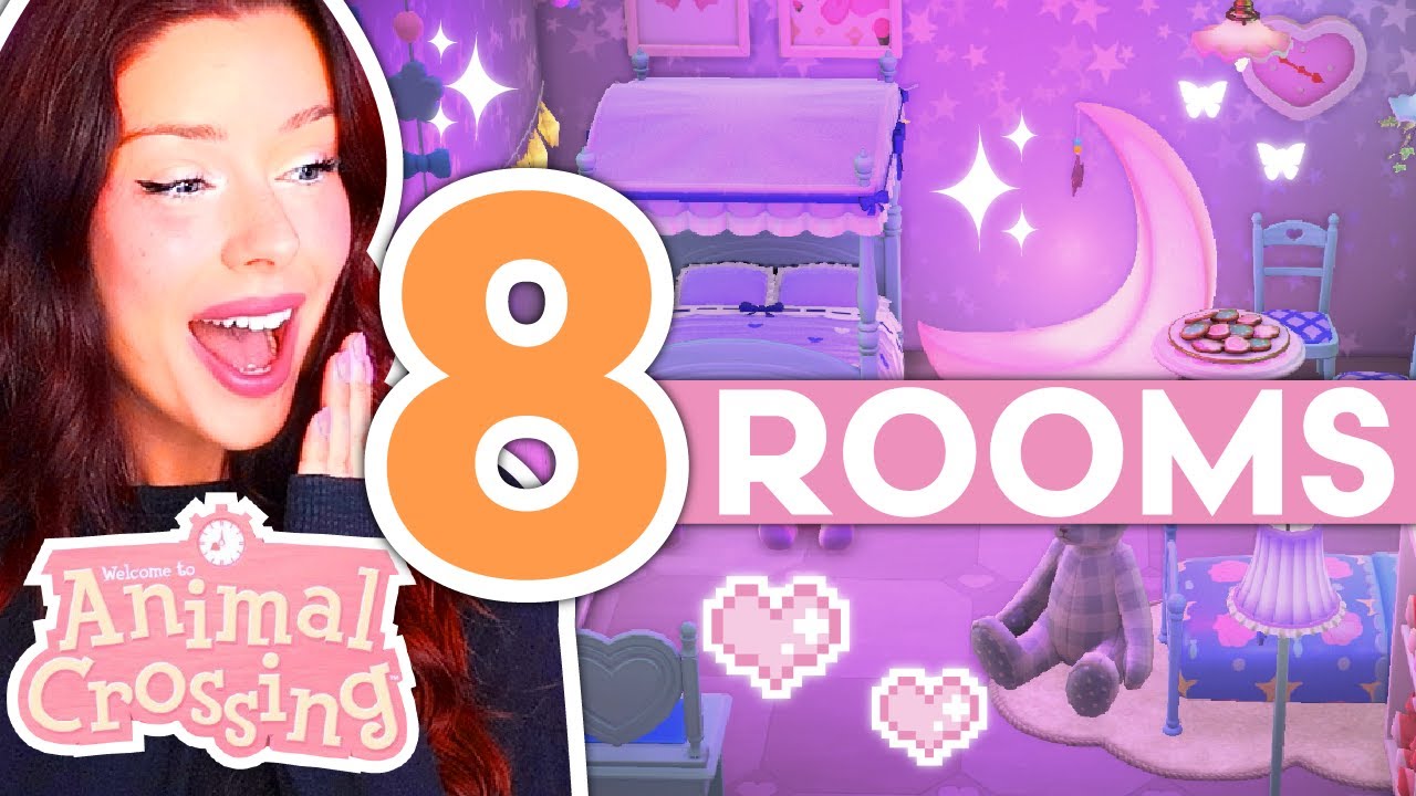 Decorating ALL 8 ROOMS of The Animal Crossing Hotel