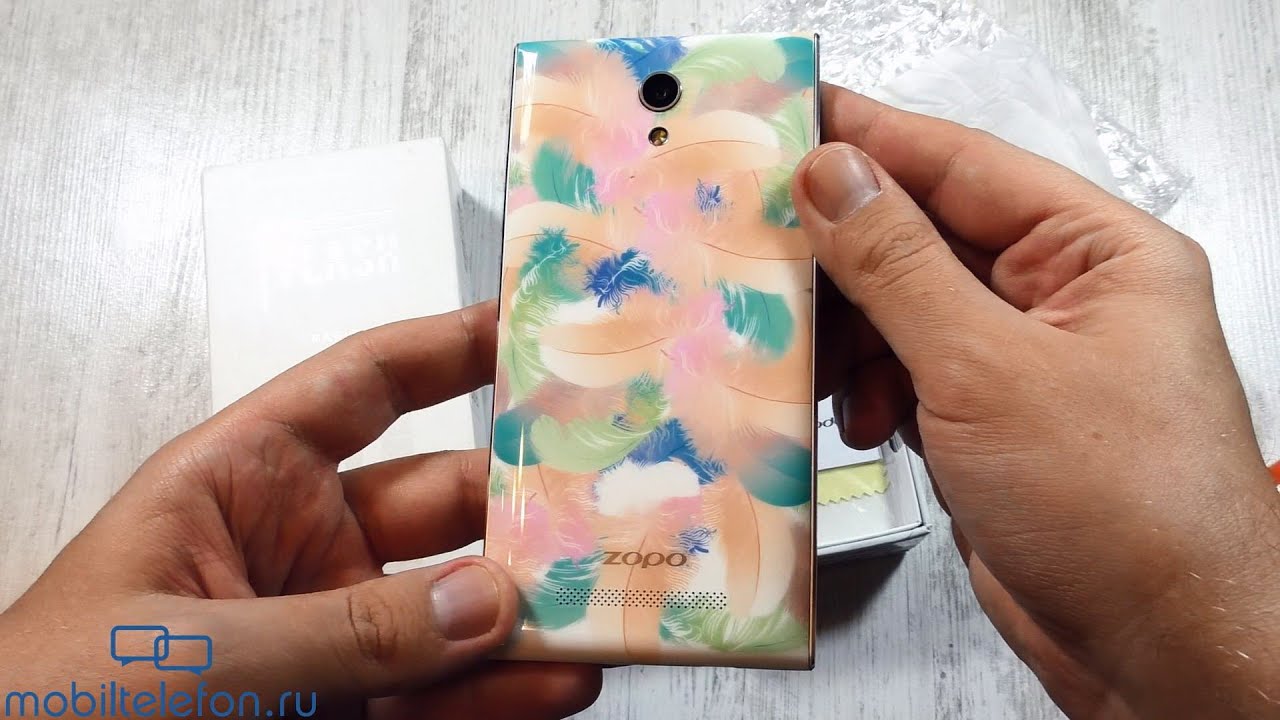 Распаковка Zopo ZP920 Magic с разрисованной крышкой (unboxing)