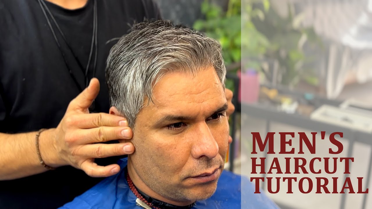 Men's Haircut Tutorial | Scissors and Clippers Technique