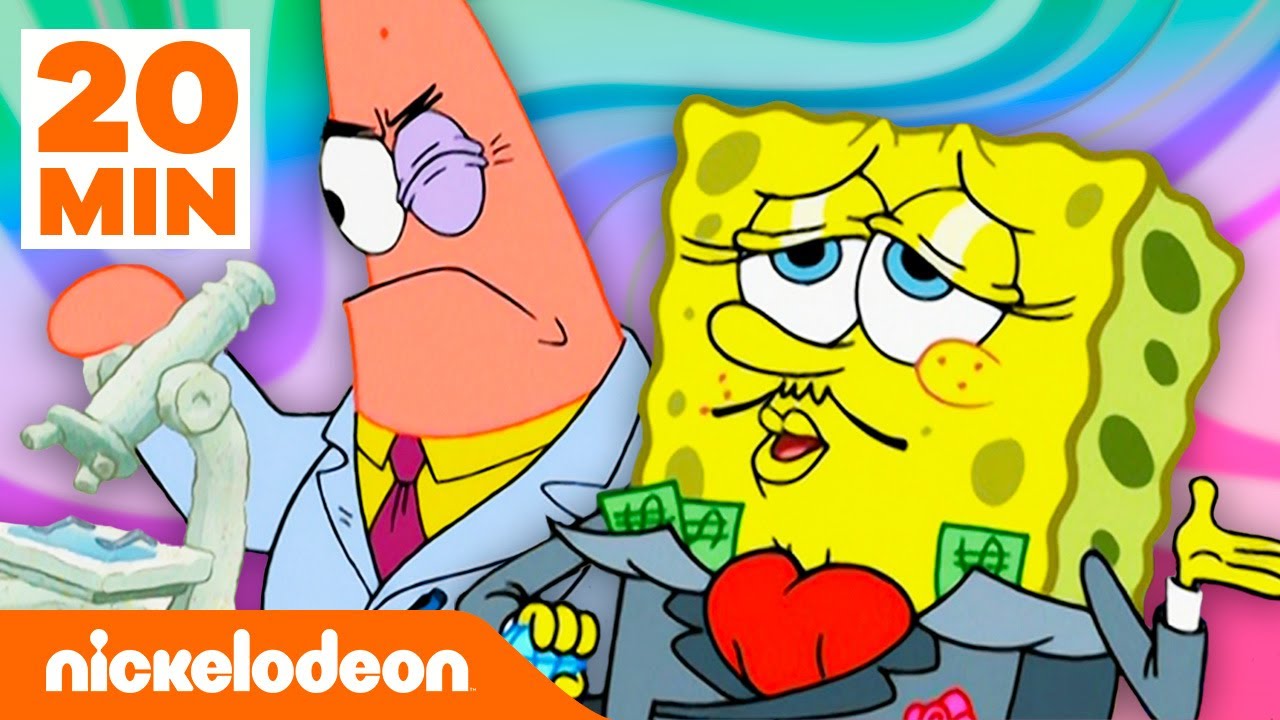 SpongeBob | 20 minut z najzabawniejszymi alter ego SpongeBoba i Patryka! | Nickelodeon Polska