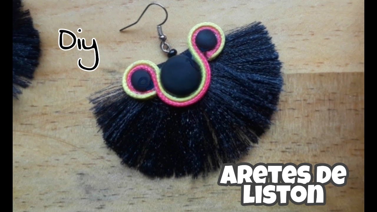Aretes de listón #diy