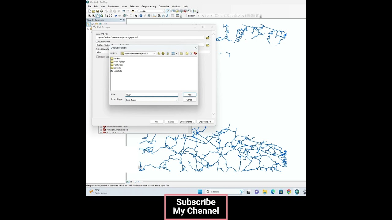 How to convert KML to Layer in ArcGIS 10.8 #qgis3 #gis #map #arcmap #googleearth #arcgispro