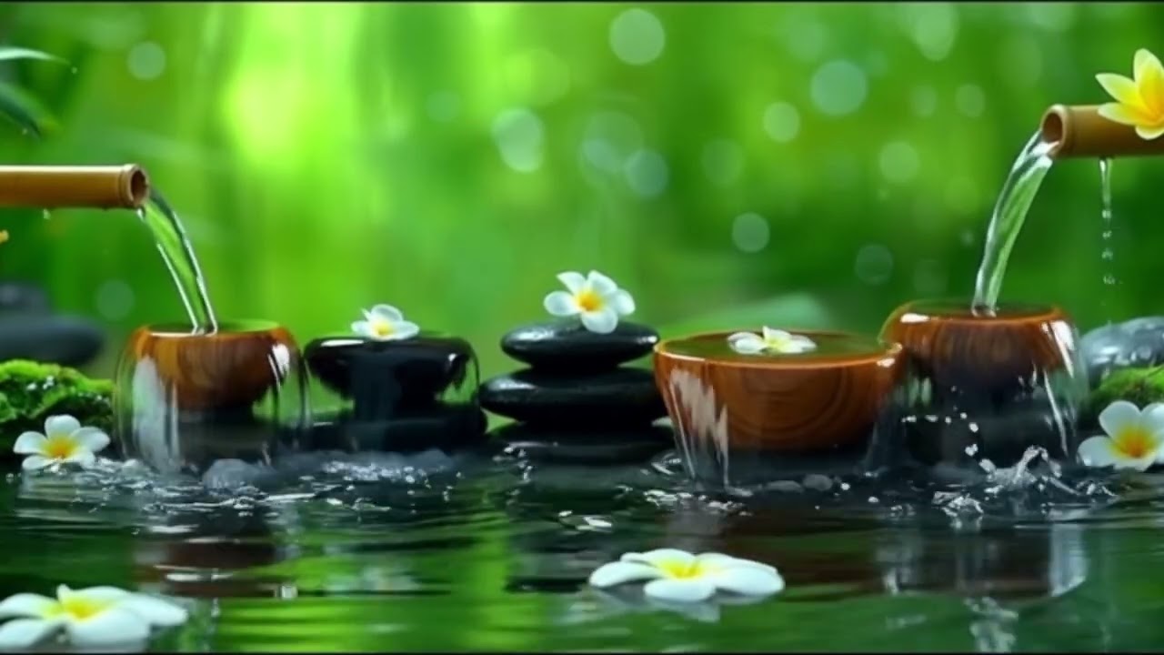 Zen Flow: Harmony of Water, Stone, and Nature