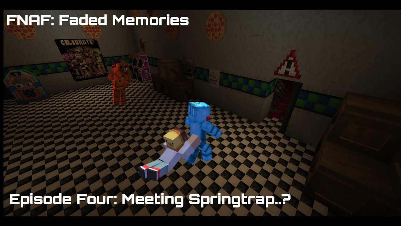 Minecraft Five nights at Freddy's Faded memories. Episode 4 Meeting Springtrap