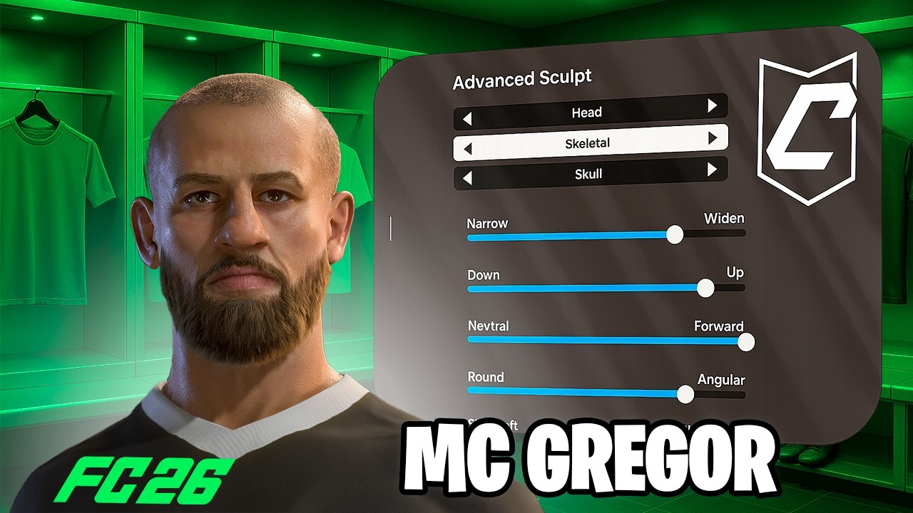 ¡THE NOTORIOUS! 🇮🇪 Face de CONOR MCGREGOR en EA FC 26 (Clubes)