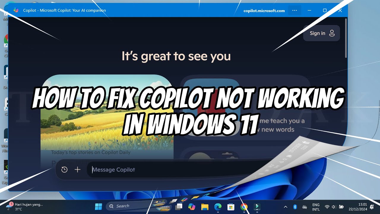 How to Fix Copilot Not Working in Windows 11