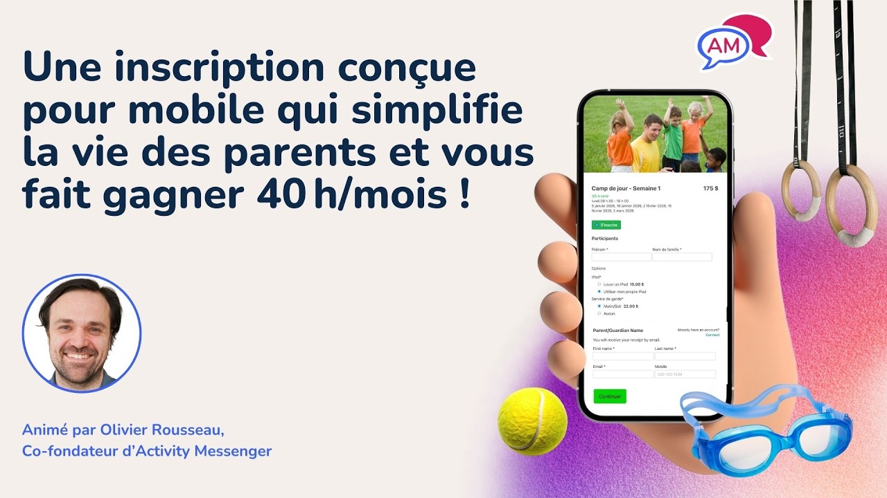 Simplifier vos inscriptions avec un logiciel conçu pour mobile!