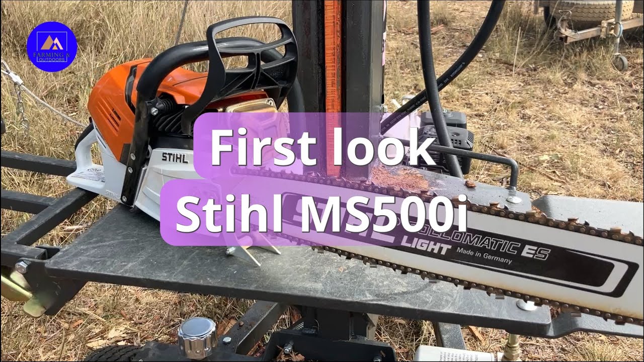 Stihl MS500i chainsaw, first look, Is it as good as they say? #australia, #MS500i, #chainsaw,