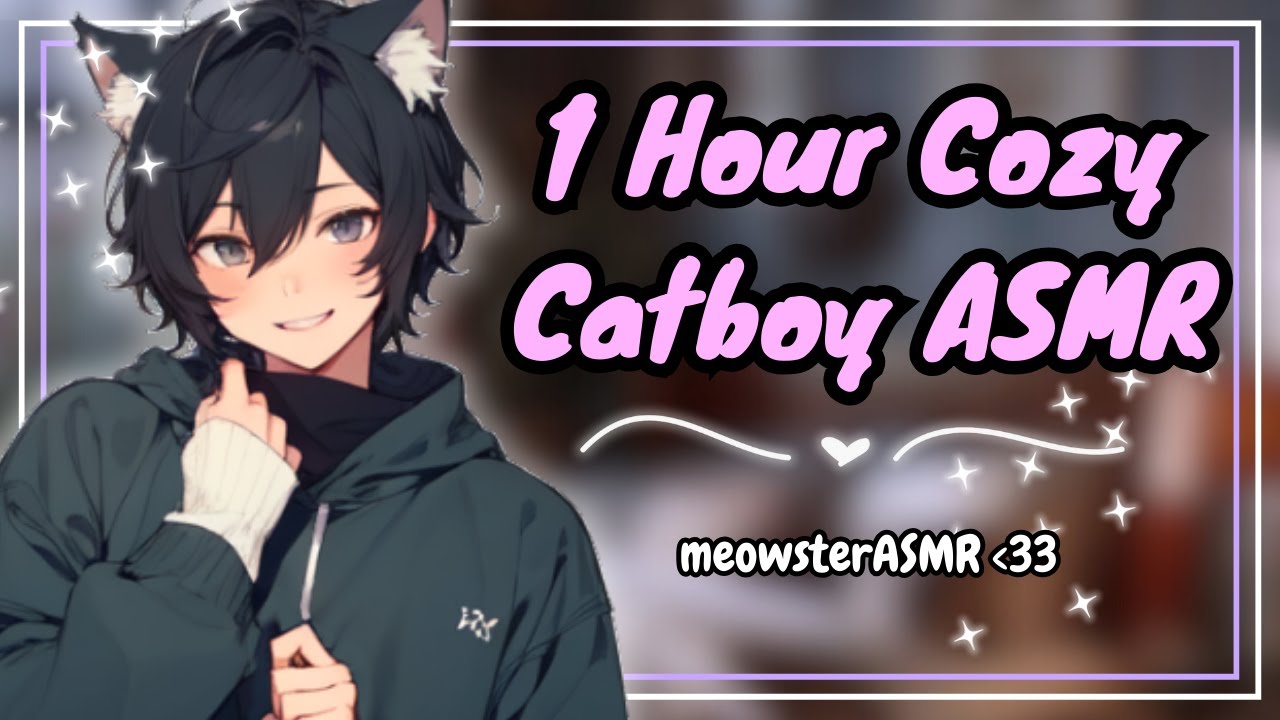 [ASMR] 1 Hour Catboy Trigger Variety No-Talking ❤️❤️ | (sleep aid)