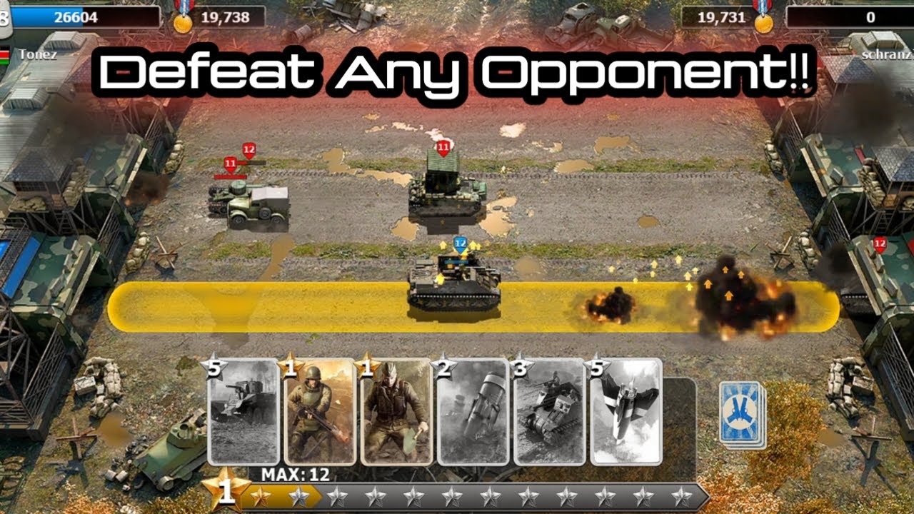 Defeat any Opponent with Stronger Cards than yours - TRENCH ASSAULT