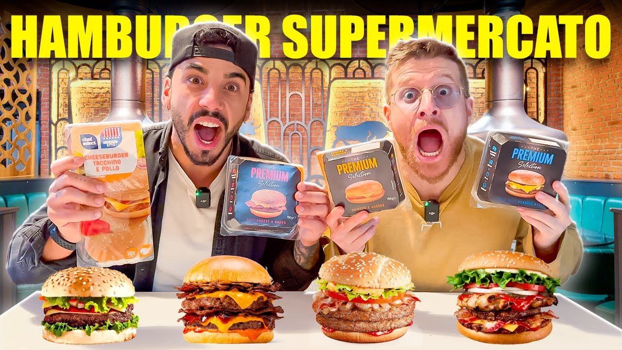 QUANTO FANNO SCHIF0 GLI HAMBURGER DA 1€ DEL SUPERMERCATO? - ODDIO ABBIAMO MANGIATO DELLA PLASTICA!