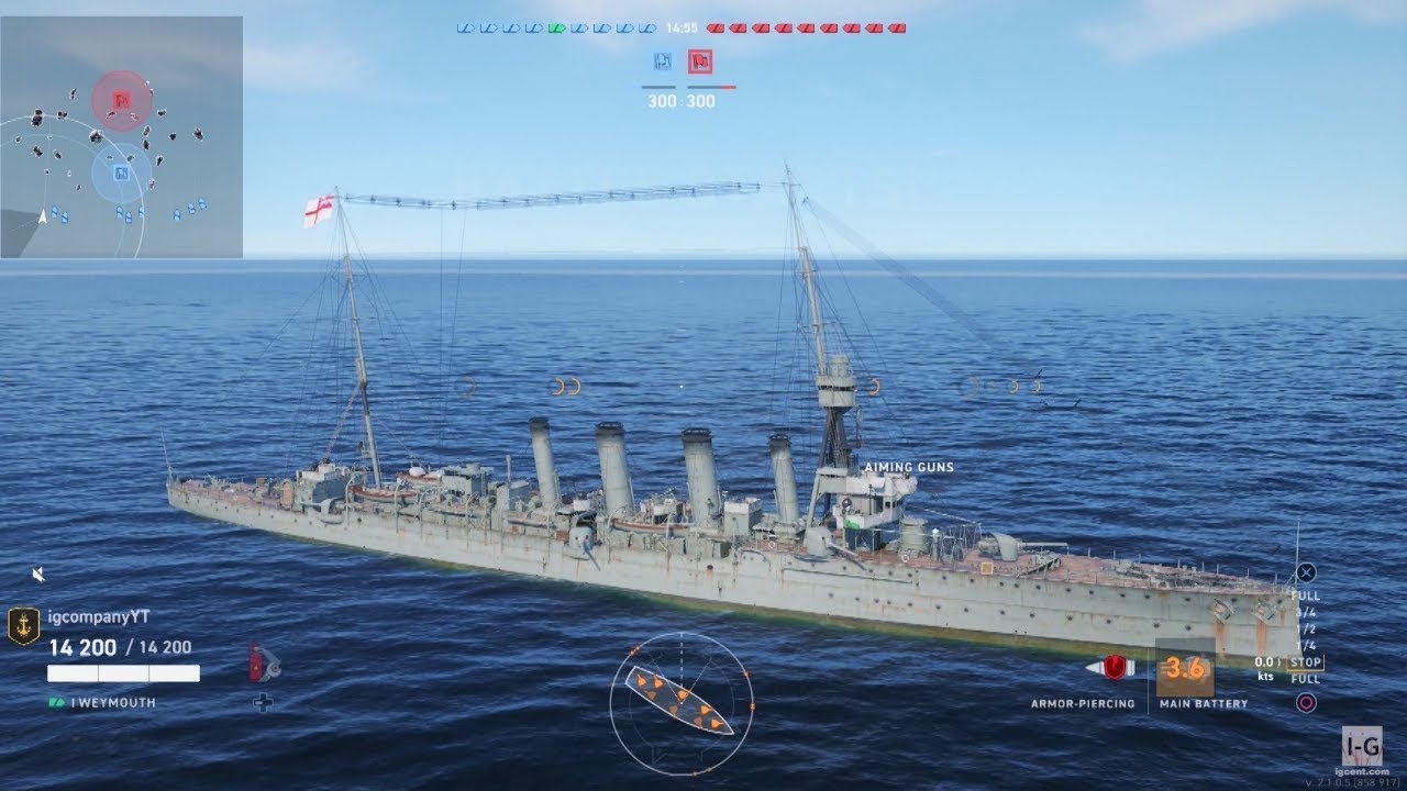 World of Warships - PS4 Gameplay (1080p60fps)