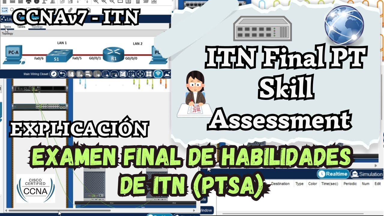 Examen Final de habilidades de ITN (PTSA) | Explicación paso a paso | CCNA v7 | Score 100%