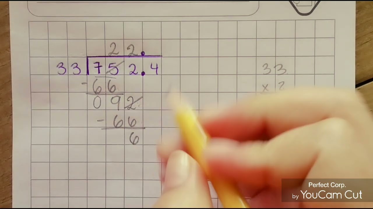 Divisiones con punto decimal