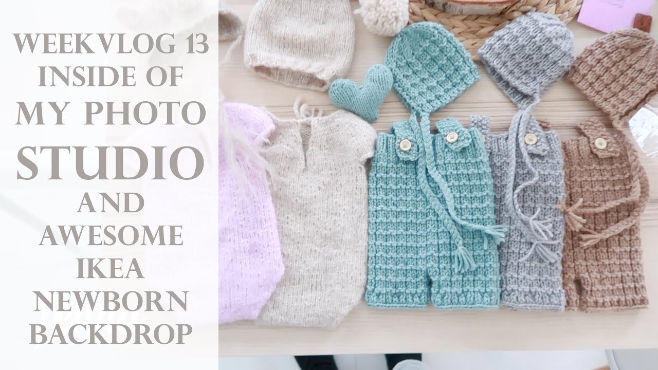 Weekvlog 13 -  Showing My Photo Studio (Newborn/Cake Smash) and perfect Ikea blanket backdrop