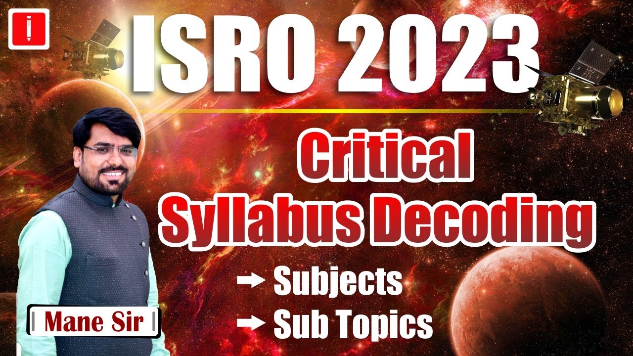 isro syllabus 2023 | isro scientist recruitment 2023 | isro scientist syllabus decoding #isro