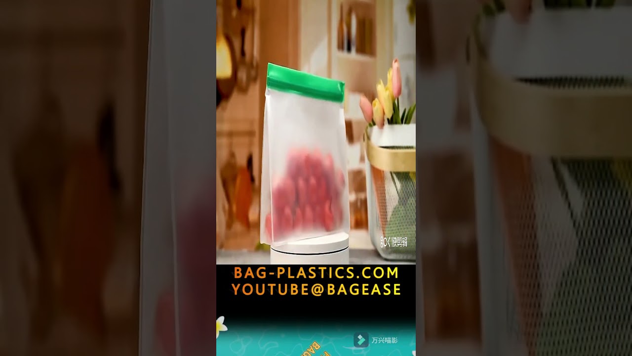 Clear Zipper Stand Up Pouch Bag Dry Fruit Food Packaging Bag Moisture-Proof Transparent Bag Reseal