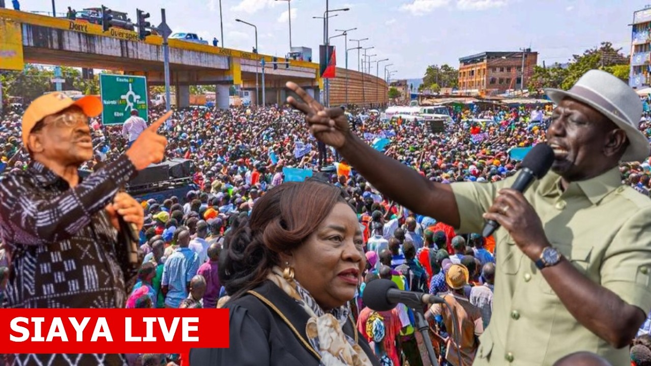 LIVE! PRES. RUTO, MAMA IDA ODINGA, JAMES ORENGO BLOCKED IN SIAYA  COUNTY BY WANTAM SUPPOTERS