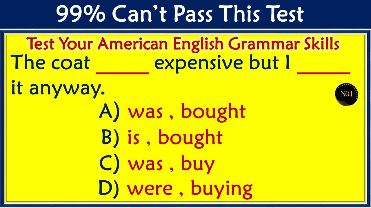 Most Important English Grammar MCQs | Test with Answers | No.1 Quality English